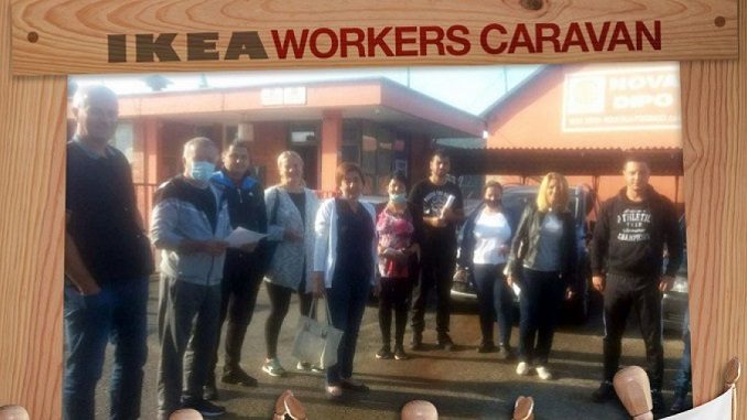 Kampanja Međunarodne organizacije građevinarstva i šumarstva (BWI) - IKEA, Priča "Radnički karavan"