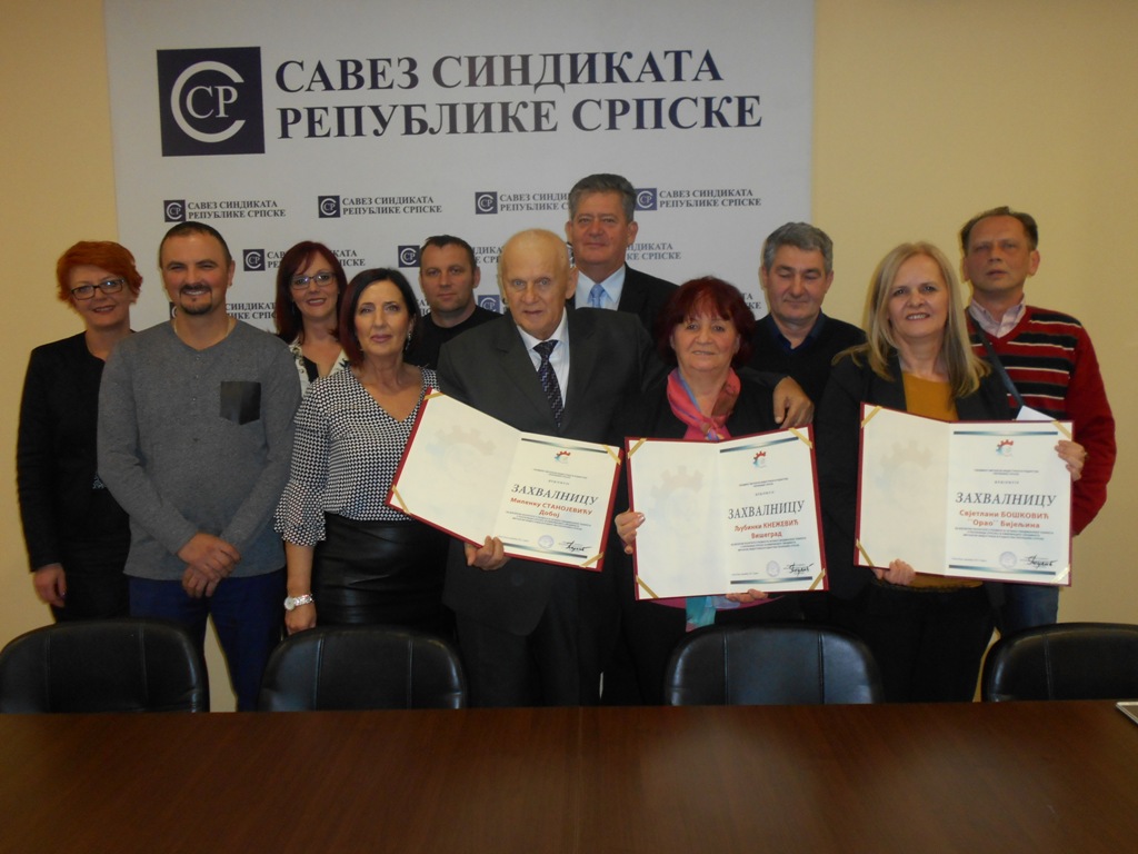 Održana Druga sjednica Republičkog odbora Sindikata metalske industrije i rudarstva Republike Srpske, uručene zahvalnice najboljim sindikalcima