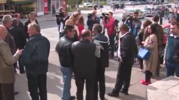 Одржан протест радника " Пут " а.д. Бањалука