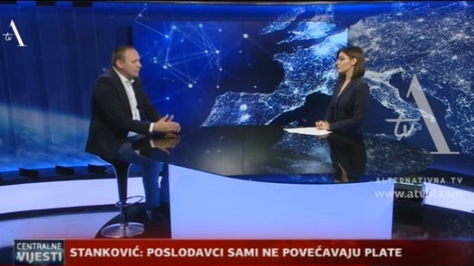 Горан Станковић за АТВ: Желимо повећање плата и у приватном и у јавном сектору
