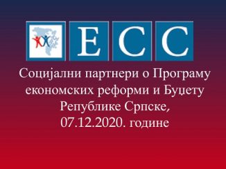 Социјални партнери о Програму економских реформи и Буџету Републике Српске