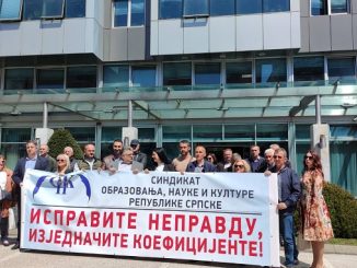 Poruka nezadovoljnih radnika Vladi Srpske: Ispravite nepravdu, izjednačite koeficijente!