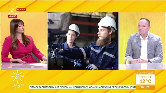 Dan dostojanstvenog rada - ATV jutro, gost Goran Stanković, generalni sekretar Saveza sindikata RS