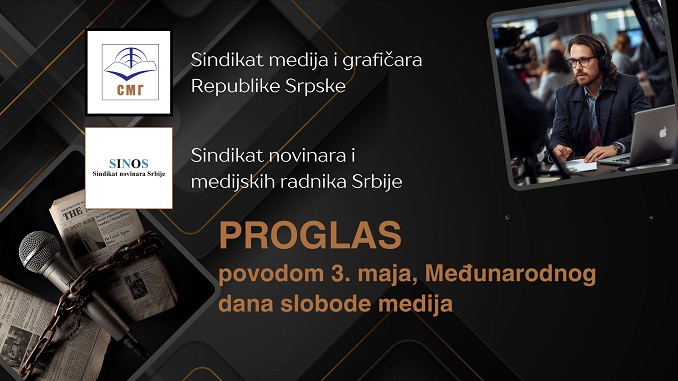 Povodom Međunarodnog dana slobode medija SMG i SINOS objavljuju PROGLAS