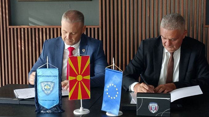 Синдикат радника унутрашњих послова Републике Српске и Македонски полицијски синдикат потписали Меморандум о сарадњи